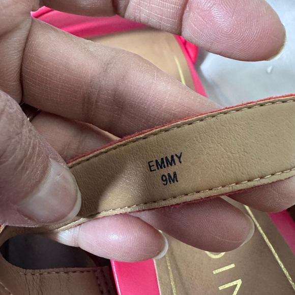 VIONIC Emmy Women's Size 9/EU 41 Coral Pink Orthotic Slingback 3" Wedge Sandals - Picture 6 of 11